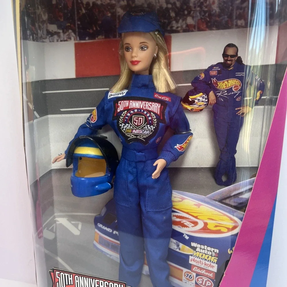 1998 NASCAR 50th Anniversary Barbie #20442 Collector Edition NRFB Mattel Vintage